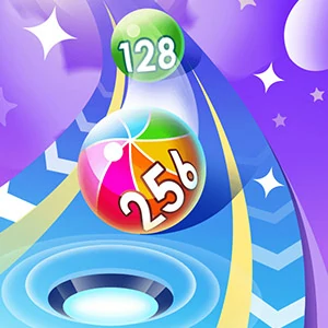 2048 Run Gorgeous Balls - free online game screenshot at Yxway