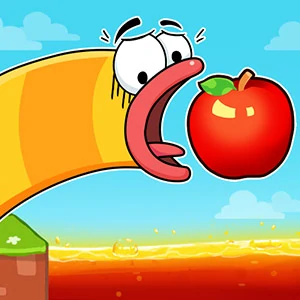Apple Worm - free online game screenshot at Yxway