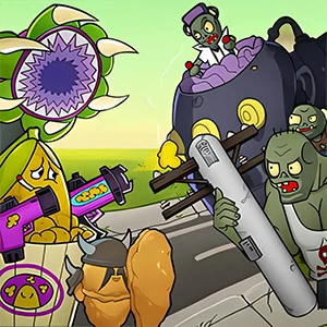 Mutant Plants Vs Zombie - free online game screenshot at Yxway